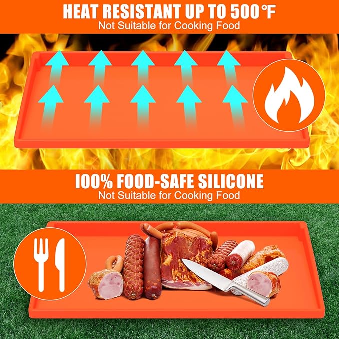 Silicone Griddle Mat Cover for Blackstone - 28XL Inch True All-Encompassing Coverage Heavy Duty Food Grade Grill Buddy Mat, All Season Cooking Surface Protective Cover