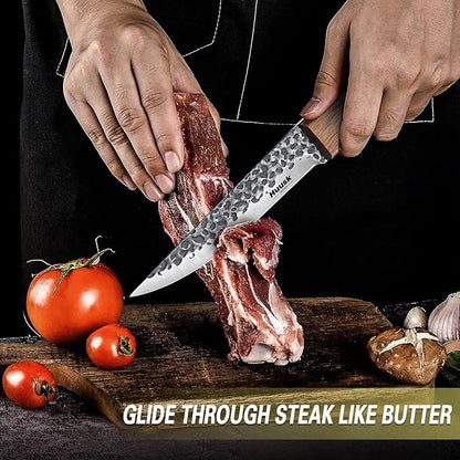 Huusk Knives from Japan, Boning Knife for Meat Cutting 6 inch, Butcher Knife for Brisket Trimming, Viking knives with Sheath, Full Tang Kitchen Utility Knife, Gift for Fathers