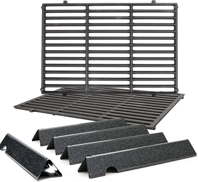 Genesis II Grill Parts for Weber Flavorizer Bars 66032 & Cast Iron Cooking Grates 66095 for Weber GS4 Replacement Parts Genesis II E/S-310 E-315 E-325 E-330 S-335 for Weber Genesis 2 Grill Grates