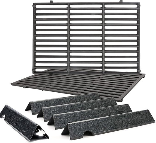 Genesis II Grill Parts for Weber Flavorizer Bars 66032 & Cast Iron Cooking Grates 66095 for Weber GS4 Replacement Parts Genesis II E/S-310 E-315 E-325 E-330 S-335 for Weber Genesis 2 Grill Grates