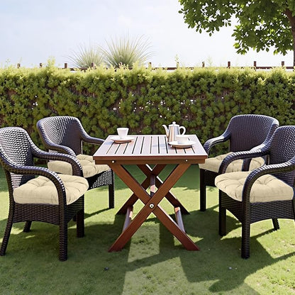 MTMR 2Pcs Outdoor Chair Cushions, Patio Furniture Seat Pads, Waterproof | 2Pcs , waterproof cover, u-shaped, no-fading, thick patio seat pads for outdoor wicker furniture in yard, 19x19x4