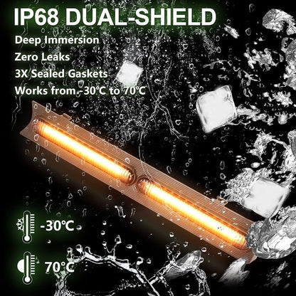 LED Grille Lights for 2019-2025 Toyota RAV4 Accessories Amber | Snap-In,Smoked Lens, Exterior Front Grill Insert Light for 5th Gen Hybrid Adventure TR D Off-Road 5311142220
