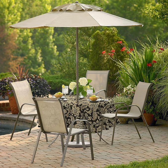 Outdoor/Indoor Round Tablecloth with Umbrella Hole Zipper, Decorative Circular Table Cover for Home Garden, 60 Inch, Jacobean Black