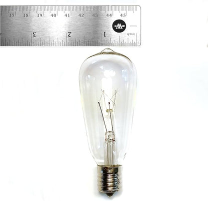 Commercial Vintage Edison String Lights (ST40 Clear - Black Wire, 100 Foot) | ST40 Clear 7 Watt Bulbs, 50 Foot 80 Socket, Commercial Grade Outdoor Lights