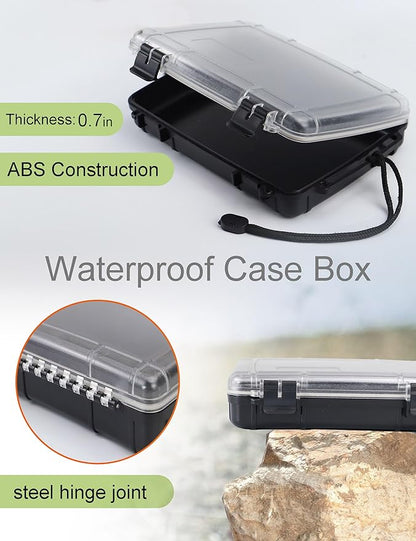 Waterproof Dry Box Waterproof Containers Waterproof Box for Kayaking Small Waterproof Storage Box Floating Dry Case for Boat Watertight Drybox