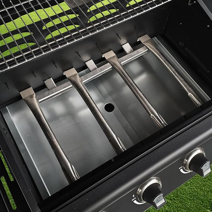 BBQCuker Universal Grease Tray with Catch Pan for Nexgrill, Dyna-Glo, Expert Grill, Kenmore, BHG and Grill Replacement Parts, Adjustable 24"-30" Drip Pan for 4/5 Burner Gas Grill