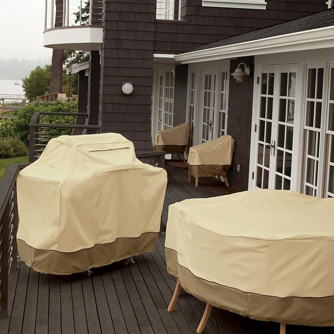 Classic Accessories Veranda Water-Resistant 17 Inch Square Smoker Grill Cover
