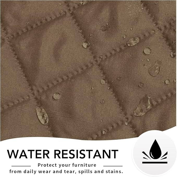Easy-Going Reversible Couch Cover, Chaise Lounge, Camel/Camel | Machine Washable Slipcover For Dogs, Water Resistant Furniture Mat For Living Room, Non-Slip Sofa Cover, Pet Friendly