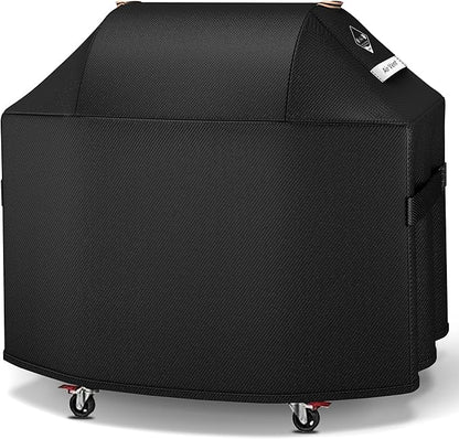 [Upgraded 800D Heavy Duty Fabric] 63 inch Grill Cover for Weber Genesis 300 Series or II 300 Series and New 2022 Genesis 300,Waterproof 3 Burner Grill Cover,Rip-Proof BBQ Cover,Compared to Weber 7757