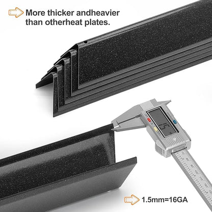 7636 Flavorizer Bars for Weber Spirit 300 II 300 & GS4 Spirit II 300 Series, Spirit E310 E320 E330 S310 S320 S330 Grill with Front Control Knob，15.3 Inch Heat Tent for Weber 67046 69797 68843