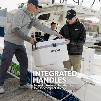 Igloo Marine Cooler | Insulated Hard Shell Ice Chest |Great for Fishing, Camping, Boating, & More