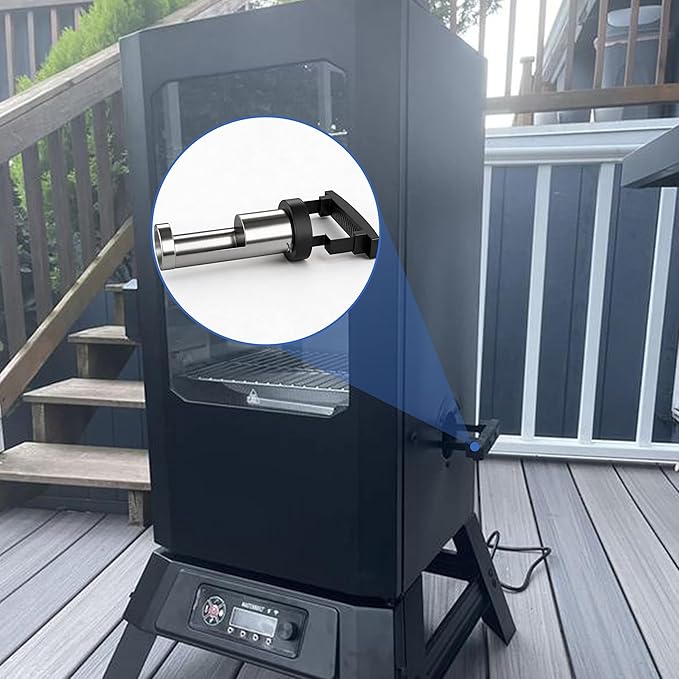 Replacement Parts Wood Chip Loader 9007160005 for Masterbuilt Digital Electric Smokers, 2" Diameter Version, Upgraded Wide Comfort Grip Handle, for 20071117 20071217 20071218 and More