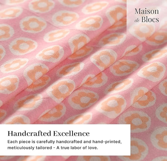 100% Cotton Hand Block Printed, Tablecloth for Kitchen, Dining, Table Cover for Parties, Chritmas, Weddings, Barbecues and Summer picnics Table Cloth