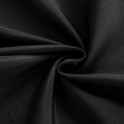 Seenus Black Textured Fabric Rectangle Tablecloth for 8 Foot Table, Stain Resistant & Wipeable Rectangular Tablecloth for 8-10 Seats Dining Picnic Outdoor BBQ, 54 x 108 Inch