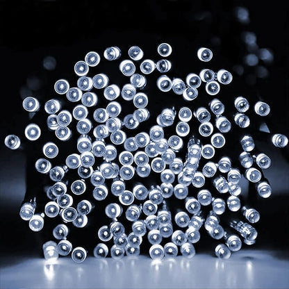 Dazzle Bright 66FT 200 LED Christmas Lights, Christmas String Lights Plug in with 8 Modes, Waterproof Christmas Decorations for Xmas Indoor Outdoor Party Home Tree Decor, White