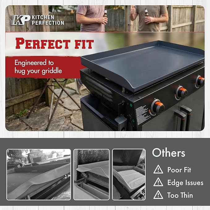 Kitchen perfection 22" Premium Silicone Griddle Cover Mat for Blackstone Griddle 22 Inch - Hermetic Protection from Rust & Debris All Year, Fits All Blackstone 22 Inch Models - Food Grade Silicone