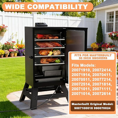 Wood Chip Tray for Masterbuilt 30 Inch Digital Electric Smoker, Wood Chip Loader for Masterbuilt 20070511 20072414 20071111 20071011 20072514 Replacement Parts for 9007100018 990070024