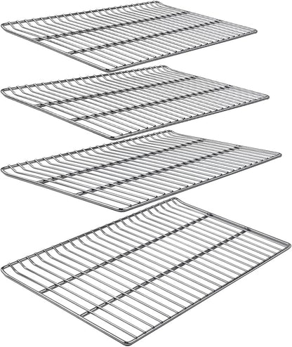 Cooking Grates Replacement Parts for Masterbuilt 40 Inch Electric Smoker, 19.69" x 12.28" Grill Grid, Replace Smoker Racks for Masterbuilt MB20070115, MB20072918, MB20074719, MB20072916, 4 Pack