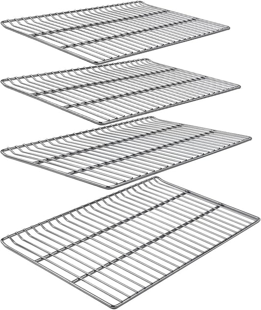 Cooking Grates Replacement Parts for Masterbuilt 40 Inch Electric Smoker, 19.69" x 12.28" Grill Grid, Replace Smoker Racks for Masterbuilt MB20070115, MB20072918, MB20074719, MB20072916, 4 Pack