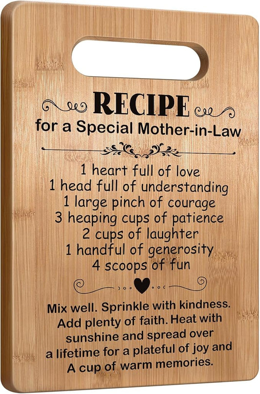 Popular Gifts for Mother in Law Mothers Day, Cutting Board Gift for Mother-in-Law, Cute Mother in Law Gifts from Daughter in Law, Birthday Gift for Mother in Law