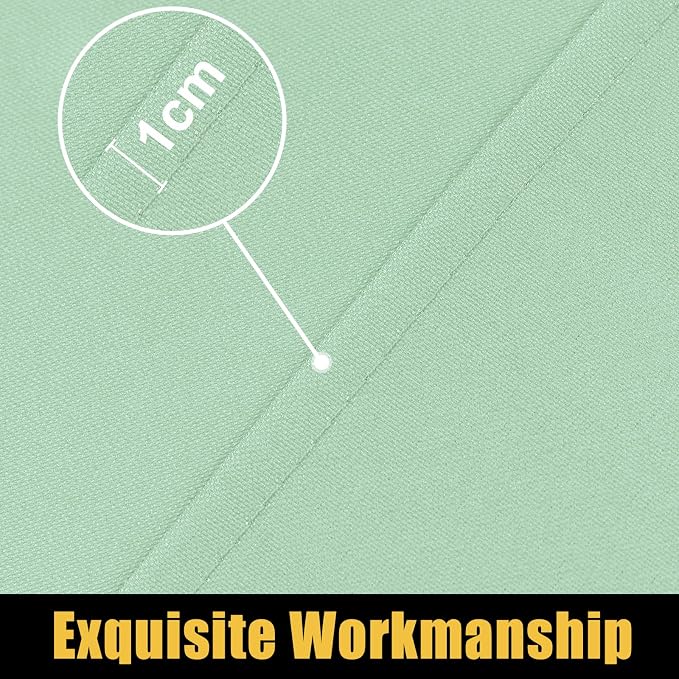 Smiry Rectangle Picnic Table Cloth, Waterproof Elastic Fitted Tablecloths for 6 Foot Tables, Washable Polyester Table Cover for Camping, Indoor and Outdoor (Green, 30"x72")