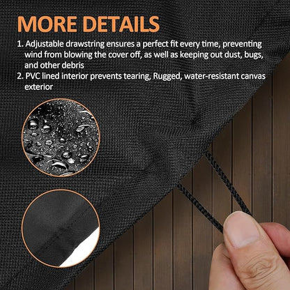 Tabletop Grill Cover for Royal Gourmet CD1519 Portable Charcoal Grill, for Royal Gourmet Tabletop Charcoal Camping Grill, Waterproof UV Resistant Windproof Dustproof Cover