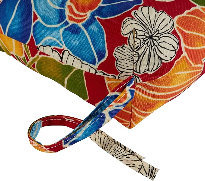 Greendale Home Fashions 72 x 22-inch Outdoor Chaise Lounge Cushion, Aloha Crimson