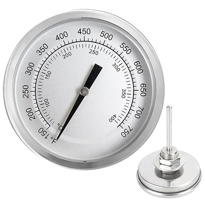 74402 Thermometer for Pit Boss 700Classic, 820/1000 Series, Replace PB1230G | for Pit Boss PB700FB PB700D PB700S PB700SC PB820FB PB820D PB820D2 PB820D3, Replaces Pb1230g, 150-750°F, Waterproof/Fog-proof