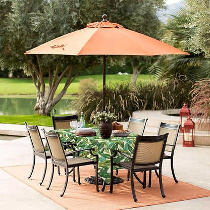 LVTXIII Rectangle Outdoor Tablecloth with Umbrella Hole and Zipper, Water-Repellent 60 x 84 Inch Patio Table Cover for Picnic, Garden, Backyard Dining, Lush Leaf Jungle