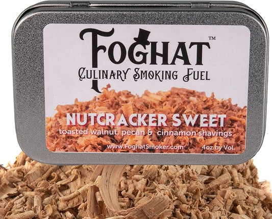 Cocktail Smoker Wood Chips - 4oz Walnut, Pecan & Cinnamon Shavings for Smoker, Whiskey Drink Infuser Kit - Culinary Wood Smoking Chips for Hand Held Food Smoke Gun & Bourbon Drink Glass Smokers