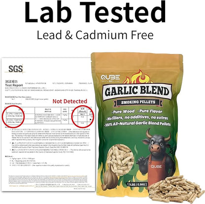 Garlic Blend Smoking Pellets | Bold & Savory BBQ Smoke | Use Less, Taste More | All-Natural Smoking Blend for Grills, Smokers, and Tubes | 2lb Bag