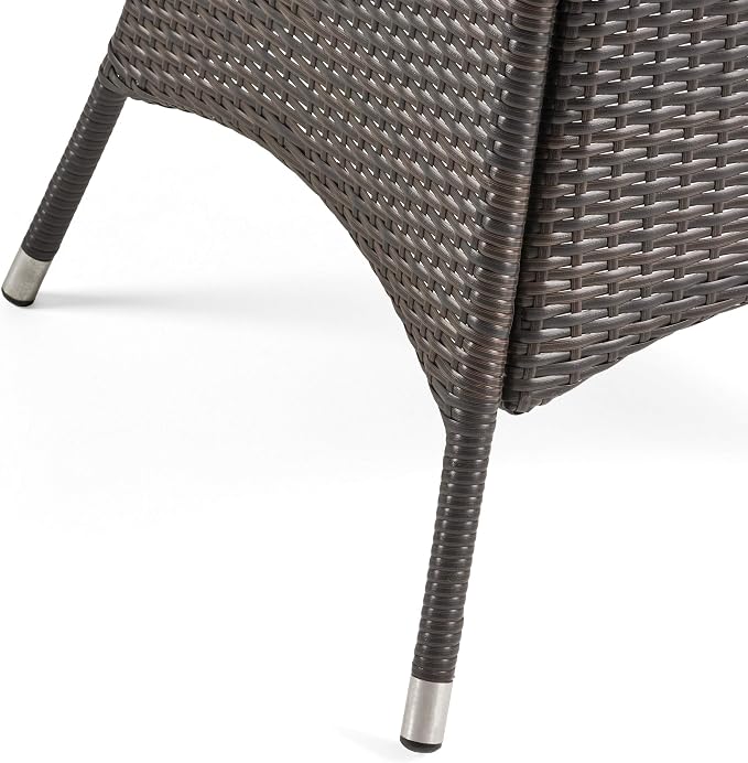 Christopher Knight Home Corsica PE Square Dining Table, Multibrown