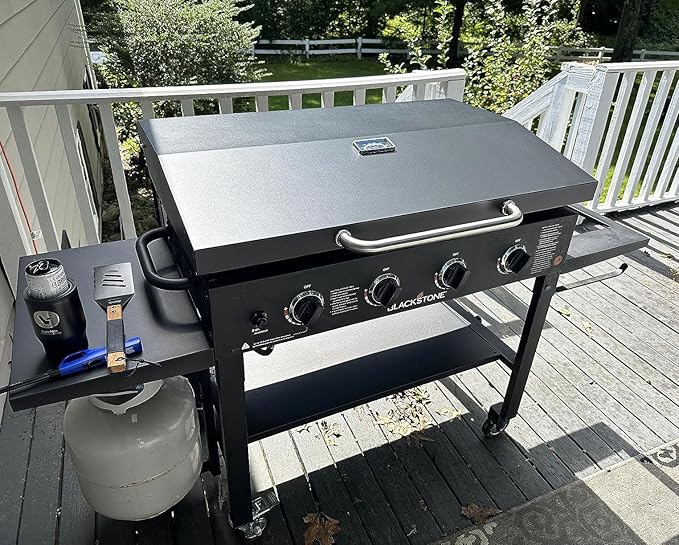 Upgrade Griddle Lid for Blackstone 5857 Omnivore 28" Griddle Hood, Flat Top Hinged Lid for Blackstone 2206 1883 1517 2287 2403, 28 in XL 3-Burner Omnivore Griddle and More 28 Inch Original Griddle