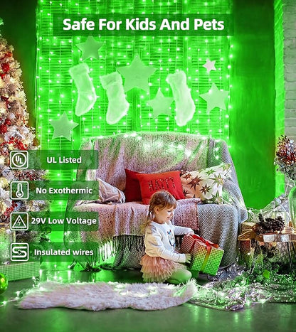 QUHUATU 750 LED 246FT Christmas Lights Outdoor, Super Long Waterproof Christmas String Lights with 8 Modes, Christmastree Lights with Timer Memory for Fence Garden Xmas Wedding Party DecorGreen