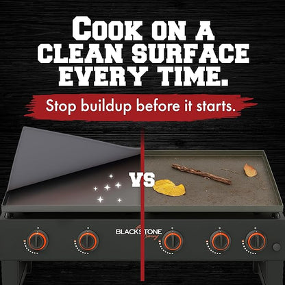KITCHEN PERFECTION 28" Premium Silicone Griddle Cover Mat for Blackstone Griddle 28 Inch - Hermetic Protection from Rust & Debris All Year, Fits All Blackstone 28 Inch Models - Food Grade Silicone