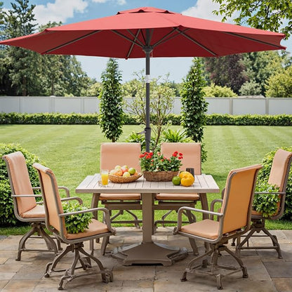 Outdoor Patio Umbrella, 8 Ribs Market Table Umbrella