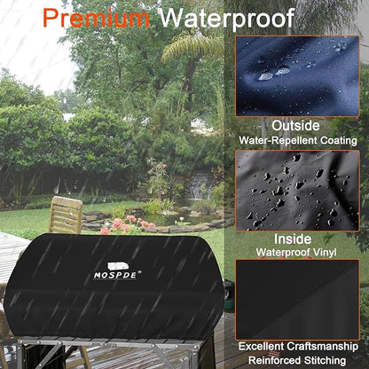 22 Inch Griddle Cover for Blackstone 1666 22 inch Grill Tabletop Griddle Without Hood Lid, Fits Blackstone 22" Grill Griddle with Grill Cover 600D Heavy Duty Water-Resistant