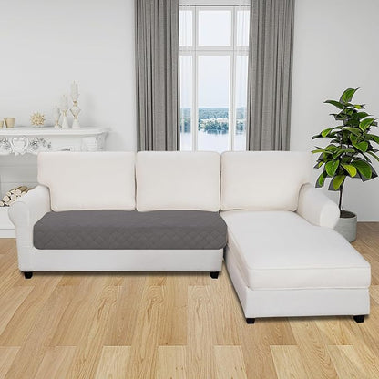 Easy-Going Sectional Couch Covers for Dogs L Shape Sofa Cover Reversible Sofa Slipcover Chaise Lounge Cover Furniture Protector Cover for Pets Dog Cat (30 x 50 inches, Gray/Light Gray) | Gray/Light Gray, Soft Sofa Slipcover For Dogs, Fits Left/Right Ch...