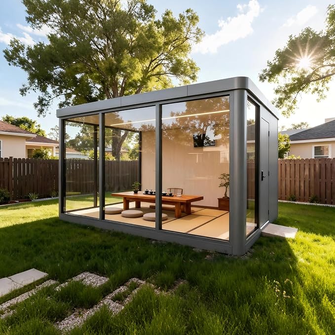 Modular Pods,ADUs/Prefab Studios Suitable for Office Work, Exercise and Dining in The Backyard T10