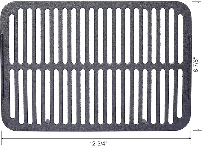 16" Rectangular Cast Iron Hibachi Grill, Portable Charcoal Grill With Vent Removable Grate, Yakitori Grills for Outdoor Camping Cooking, Enameled (Rectangular)