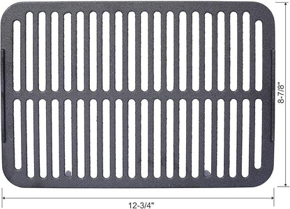 16" Rectangular Cast Iron Hibachi Grill, Portable Charcoal Grill With Vent Removable Grate, Yakitori Grills for Outdoor Camping Cooking, Enameled (Rectangular)