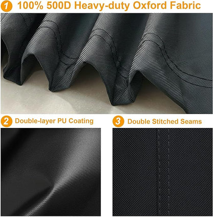 Kipiea 600D Heavy Duty Gas Grill Cover for Weber Spirit 300 Series Grills, Including Spirit E-310, E-330 & S-315, 52-Inch Waterproof BBQ Cover with Windproof Buckles, UV Resistant, No Tear, No Fading