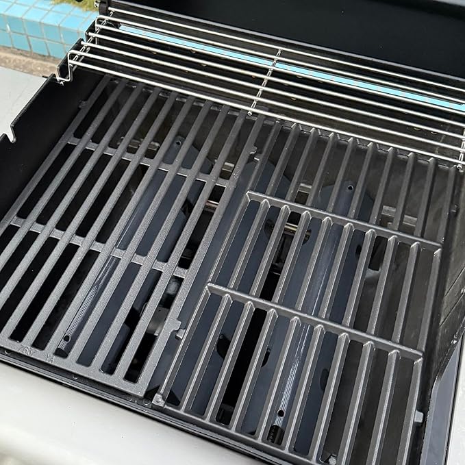 7637 Spirit II Grill Grates for Weber Spirit 2 Grill Parts GS4 Spirit II/I 200 SER E210 S210 E220,Webber Spirit 200/300(2025 Y) Replacement for Weber Grill Grate 7849 67022 69800 69799 Cast Iron 17.5"