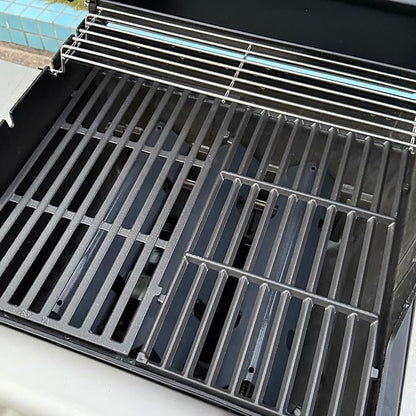 7637 Spirit II Grill Grates for Weber Spirit 2 Grill Parts GS4 Spirit II/I 200 SER E210 S210 E220,Webber Spirit 200/300(2025 Y) Replacement for Weber Grill Grate 7849 67022 69800 69799 Cast Iron 17.5"