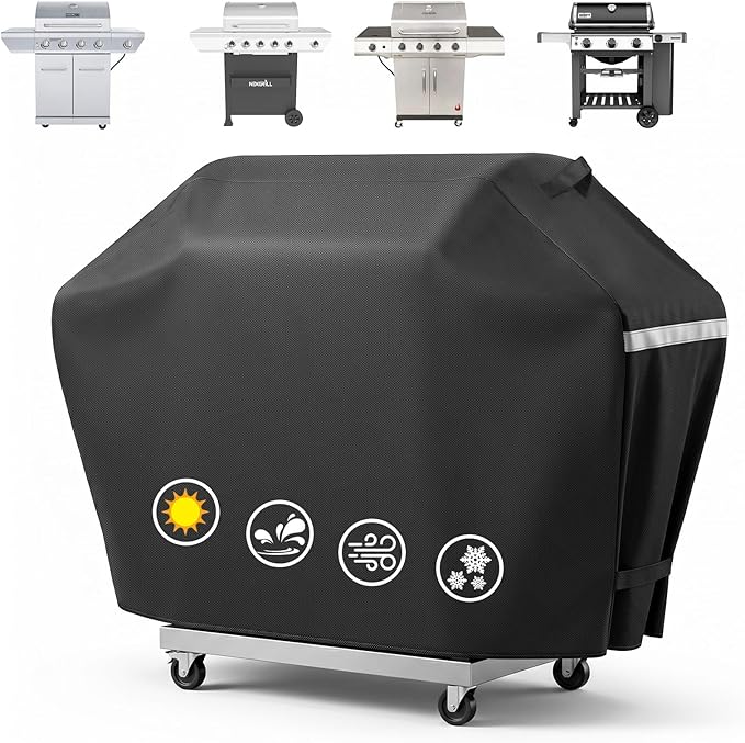 Utheer 60 Inch Grill Cover for Nexgrill 720-0830H 720-0888S 720-0888N 3, 4, 5 Burners Gas Grills, Dyna Glo DGF493PNP-D, for Weber Brinkmann CharBroil Jenn Air and More, Heavy Duty Waterproof