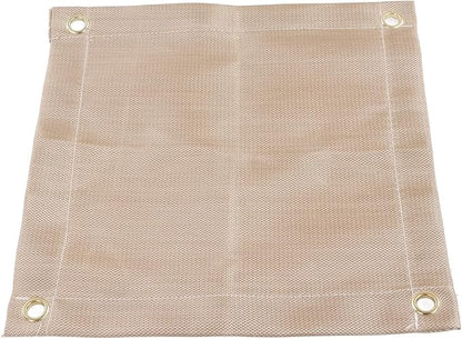Topyond Outdoor Camping Fireproof Mat, Portable Fibreglass Flame Retardant Cloth, Picnic BBQ Insulation Mat with Storage Bag for Outdoor Wood Burning Fire Pit and BBQ Smoker(Small)