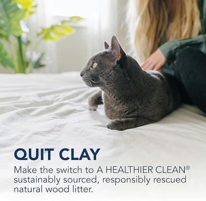 ökocat Multi-Cat Wood Clumping Cat Litter, Unscented, 18.8 pounds - Natural Ingredients, Obliterates Odors with Natural Odor Neutralizer, Clumps Solid, 99% Dust Free, Great for Multiple Cats