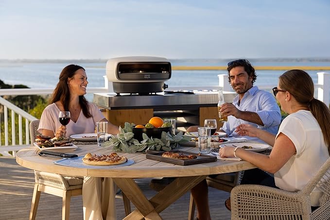 Everdure KILN R Series 2-Burner Gas Pizza Oven - 16” Restaurant Quality Pizza in Under 2 Minutes - Backyard, Portable Pizza Oven for Families & Pizza Enthusiasts, Cooks More Than Pizza, Stone