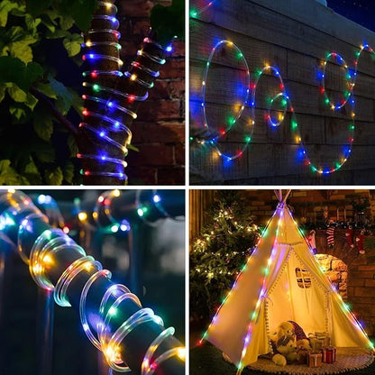 ANJAYLIA 66FT 200 LED Color Changing Rope Lights with Plug and Remote | Led Outdoor Waterproof Rope Light with Color Option, 7 Modes, Timer, Memory, Remote For Bedroom, Deck, and Holiday Decor