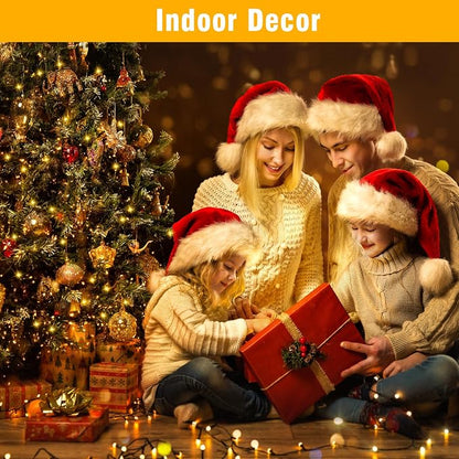 Nisocy LED Christmas Connectable String Lights Outdoor Waterproof – Warm White Fairy Lights with Plug, Tree Lights for Patio, Garden, Bedroom, Wedding, Party, Decor (66FT)